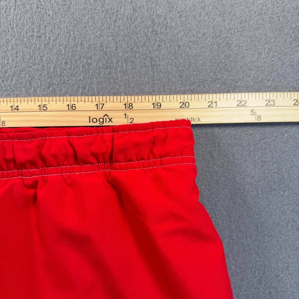 Budweiser Tropical Swim Trunks Mens L Red Beach Rays 40x8‎ Mesh Lined